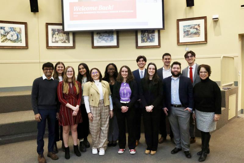Group photo of the Stamps Eminence Scholars Class of 2024